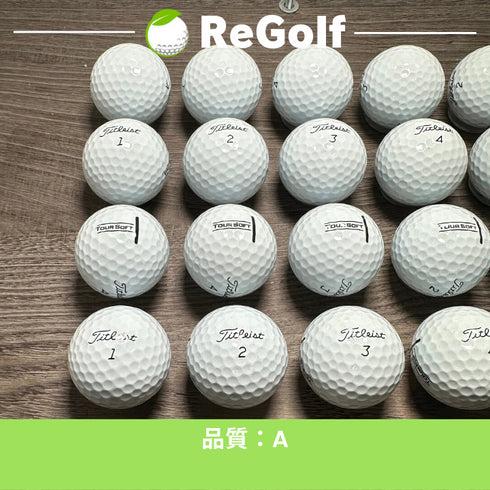 【中古】 ロストボール タイトリスト ツアーソフト ホワイト 2022年モデル 20球 Aランク ゴルフボール リゴルフ