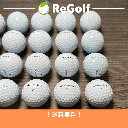 【中古】 ロストボール テーラーメイド TP5 ホワイト 2021年モデル 20球 Aランク ゴルフボール リゴルフ