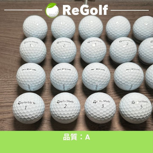 【中古】 ロストボール テーラーメイド TP5 ホワイト 2024年モデル 20球 Aランク ゴルフボール リゴルフ