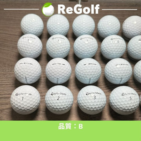 【中古】 ロストボール テーラーメイド TP5 ホワイト 2024年モデル 20球 Bランク ゴルフボール リゴルフ