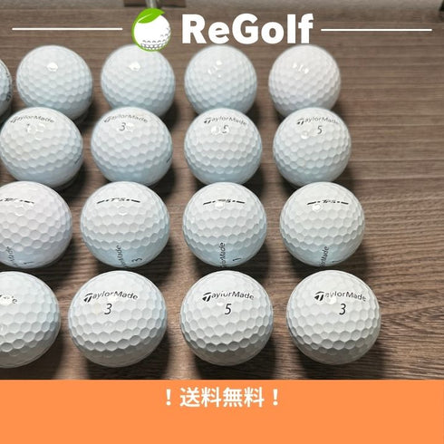 【中古】 ロストボール テーラーメイド TP5 ホワイト 2024年モデル 20球 Bランク ゴルフボール リゴルフ