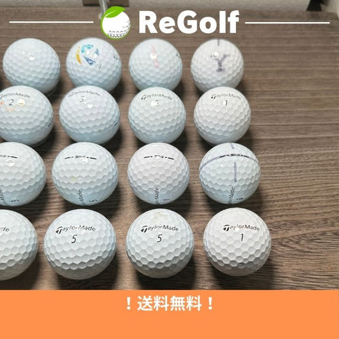 【中古】 ロストボール テーラーメイド TP5 ホワイト 2024年 20球 Cランク ゴルフボール リゴルフ
