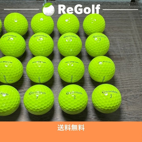 【中古】 ロストボール テーラーメイド TP5 イエロー 2024年モデル 20球 Aランク ゴルフボール リゴルフ