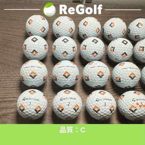 【中古】 ロストボール テーラーメイド TP5 Pix ホワイト 2024年モデル 20球 Cランク ゴルフボール リゴルフ