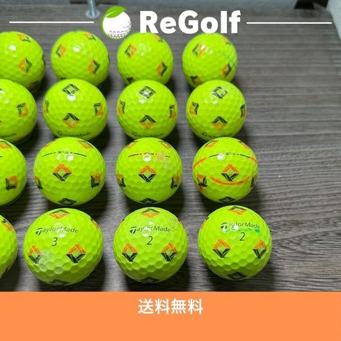 【中古】 ロストボール テーラーメイド TP5 Pix イエロー 2024年モデル 20球 Cランク ゴルフボール リゴルフ