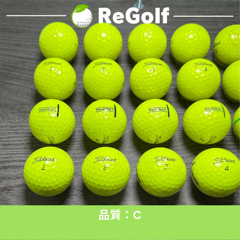 【中古】 ロストボール タイトリスト ツアーソフト イエロー 2022年モデル 20球 Cランク ゴルフボール リゴルフ