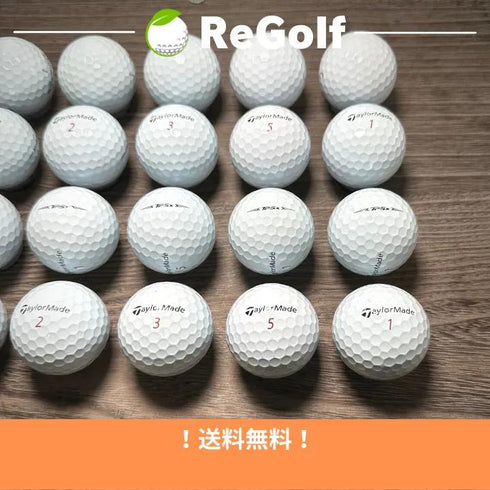 【中古】 ロストボール テーラーメイド TP5x ホワイト 2021年モデル 20球 Aランク ゴルフボール リゴルフ
