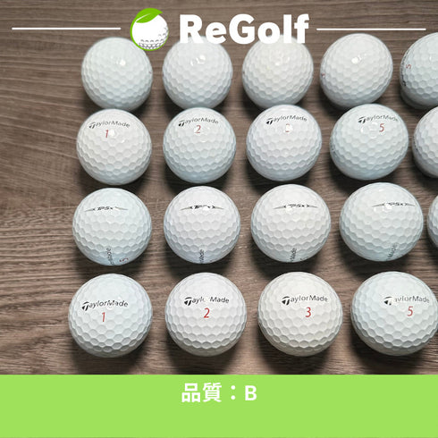 【中古】 ロストボール テーラーメイド TP5x ホワイト 2021年モデル 20球 Bランク ゴルフボール リゴルフ