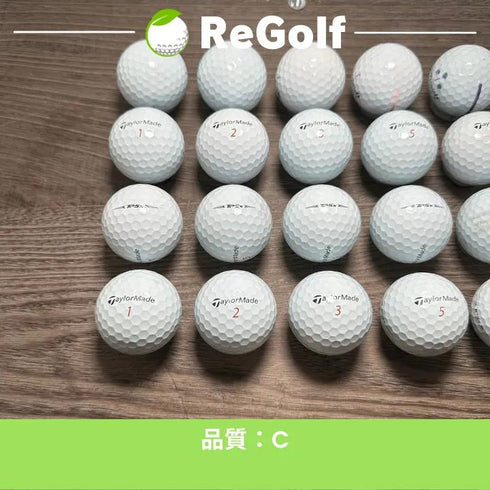 【中古】 ロストボール テーラーメイド TP5x ホワイト 2021年モデル 20球 Cランク ゴルフボール リゴルフ