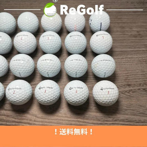 【中古】 ロストボール テーラーメイド TP5x ホワイト 2021年モデル 20球 Cランク ゴルフボール リゴルフ