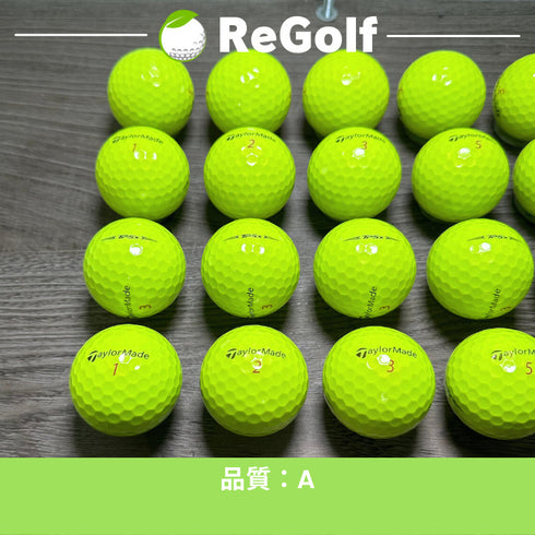 【中古】 ロストボール テーラーメイド TP5x イエロー 2021年モデル 20球 Aランク ゴルフボール リゴルフ