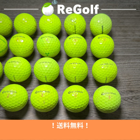 【中古】 ロストボール テーラーメイド TP5x イエロー 2021年モデル 20球 ぉ試ランク ゴルフボール リゴルフ