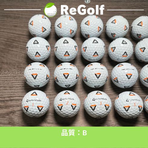【中古】 ロストボール テーラーメイド TP5x Pix ホワイト 2021年モデル 20球 Bランク ゴルフボール リゴルフ