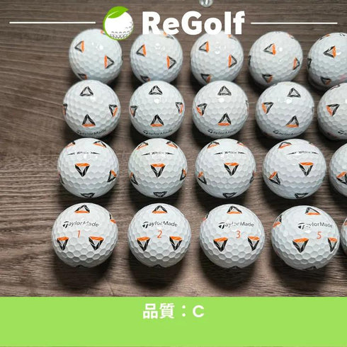 【中古】 ロストボール テーラーメイド TP5x Pix ホワイト 2021年モデル 20球 Cランク ゴルフボール リゴルフ