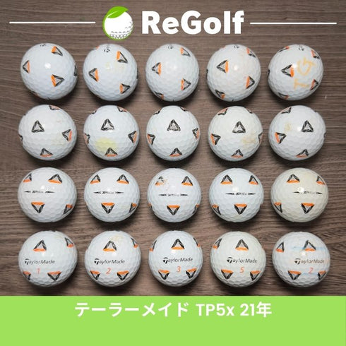 【中古】 ロストボール テーラーメイド TP5x Pix ホワイト 2021年モデル 20球 ぉ試ランク ゴルフボール リゴルフ