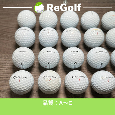 【中古】 ロストボール テーラーメイド TP5x ホワイト 2019年モデル 20球 ACランク ゴルフボール リゴルフ