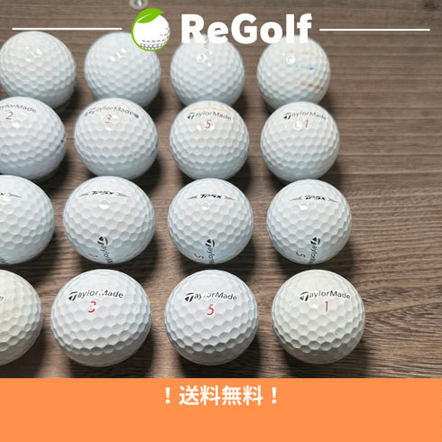 【中古】 ロストボール テーラーメイド TP5x ホワイト 2019年モデル 20球 ACランク ゴルフボール リゴルフ
