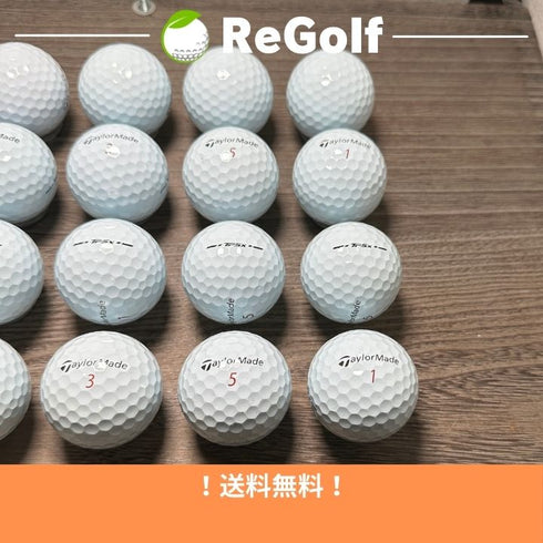 【中古】 ロストボール テーラーメイド TP5x ホワイト 2024年モデル 20球 Aランク ゴルフボール リゴルフ