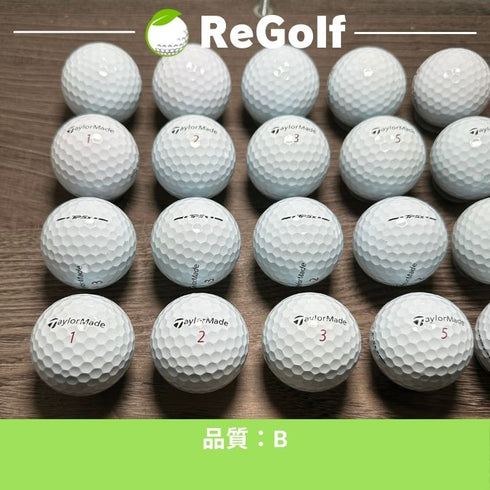 【中古】 ロストボール テーラーメイド TP5x ホワイト 2024年モデル 20球 Bランク ゴルフボール リゴルフ