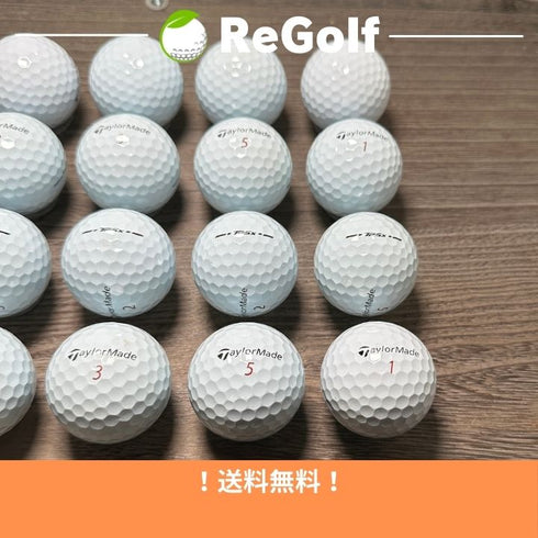 【中古】 ロストボール テーラーメイド TP5x ホワイト 2024年モデル 20球 Bランク ゴルフボール リゴルフ