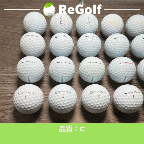 【中古】 ロストボール テーラーメイド TP5x ホワイト 2024年モデル 20球 Cランク ゴルフボール リゴルフ