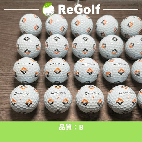 【中古】 ロストボール テーラーメイド TP5x Pix ホワイト 2024年モデル 20球 Bランク ゴルフボール リゴルフ