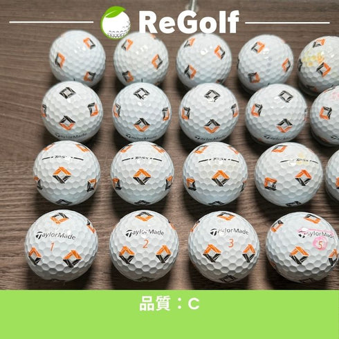 【中古】 ロストボール テーラーメイド TP5x Pix ホワイト 2024年モデル 20球 Cランク ゴルフボール リゴルフ