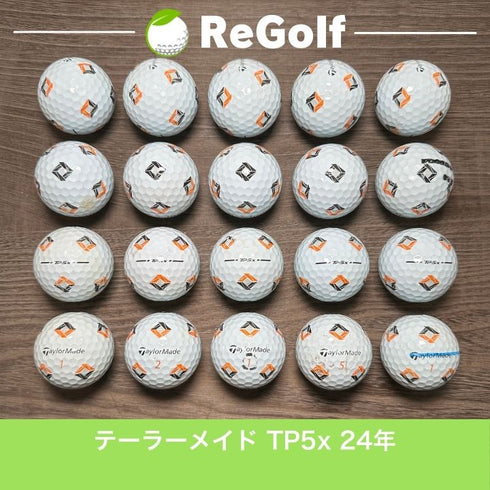 【中古】 ロストボール テーラーメイド TP5x Pix ホワイト 2024年モデル 20球 ぉ試ランク ゴルフボール リゴルフ