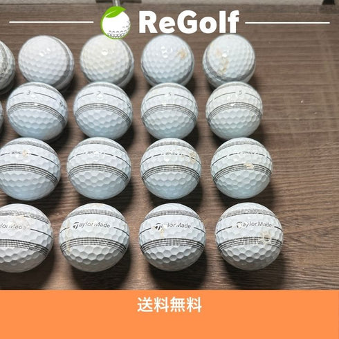 【中古】 ロストボール テーラーメイド TP5x ストライプ 2024年モデル ホワイト 20球 ぉ試ランク ゴルフボール リゴルフ