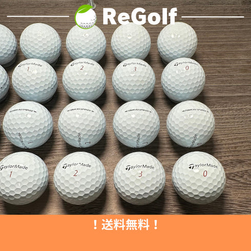 【中古】 ロストボール テーラーメイド ツアーレスポンス ホワイト 2022年モデル 20球 Aランク ゴルフボール リゴルフ