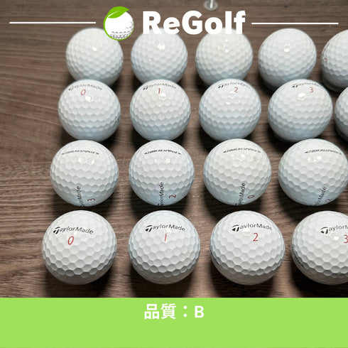【中古】 ロストボール テーラーメイド ツアーレスポンス ホワイト 2022年モデル 20球 Bランク ゴルフボール リゴルフ