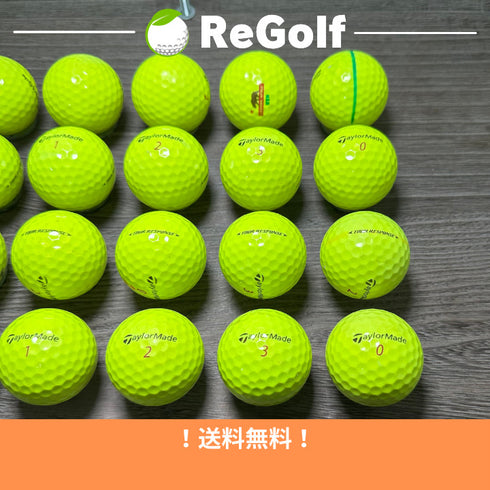 【中古】 ロストボール テーラーメイド ツアーレスポンス イエロー 2020年モデル 20球 ACランク ゴルフボール リゴルフ