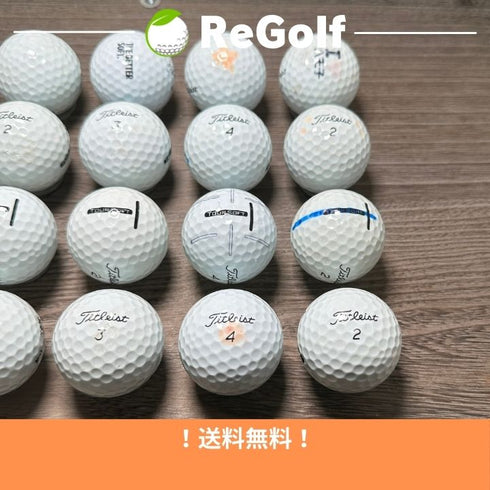 【中古】 ロストボール タイトリスト ツアーソフト ホワイト 2020年モデル 20球 Cランク ゴルフボール リゴルフ