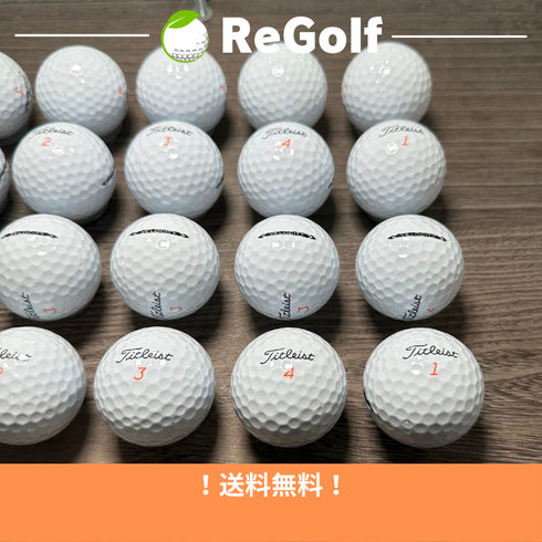 【中古】 ロストボール タイトリスト ベロシティ ホワイト 2022年モデル 20球 Aランク ゴルフボール リゴルフ