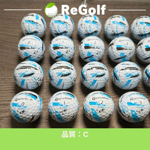 【中古】 ロストボール テーラーメイド スピードソフト インク ブルー 20球 ACランク ゴルフボール リゴルフ