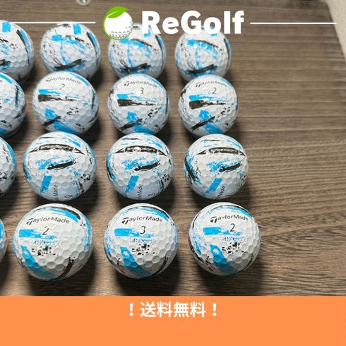 【中古】 ロストボール テーラーメイド スピードソフト インク ブルー 20球 ACランク ゴルフボール リゴルフ