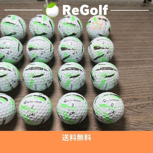 【中古】 ロストボール テーラーメイド スピードソフト インク グリーン 20球 ACランク ゴルフボール リゴルフ