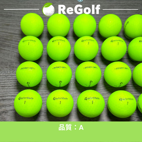【中古】 ロストボール テーラーメイド DISTANCE ディスタンス ソフト マット グリーン 2019年モデル 20球 Aランク ゴルフボール リゴルフ